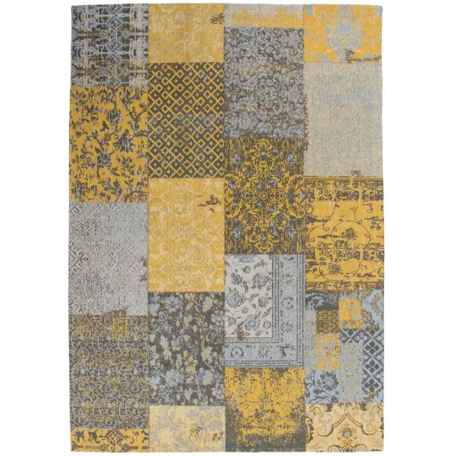Dutch XXL Retro Vloerkleed | Tapijt | Symphony | Patchwork | Goud