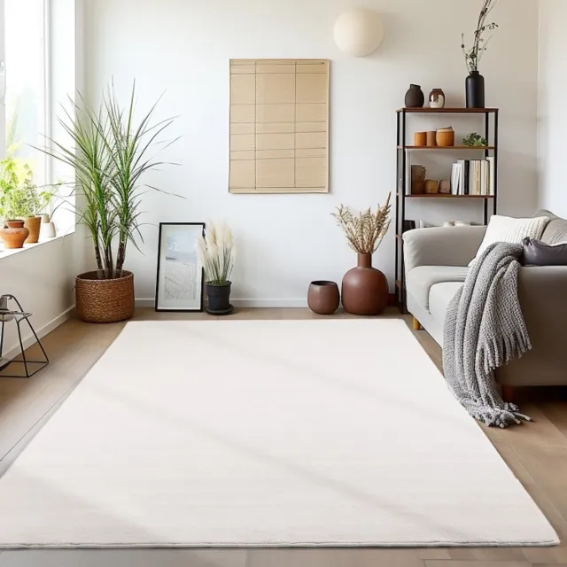 TapisTrend Designer tapijt Room 200x290 cm Crèmekleurig vloerkleed voor de woonkamer, bohemian stijl, natuurlijke uitstraling, plat geweven, comfortabel