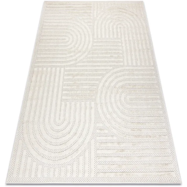 RUGSX Kleden Rugsx Tapijt SANTO SISAL 0989 geometrisch wit 160x220 cm