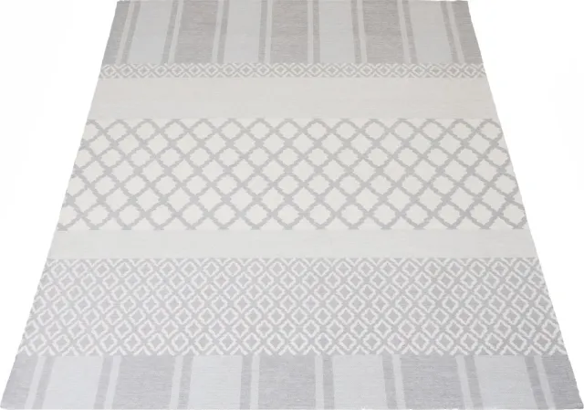 Veer Carpets Vloerkleed Bobby Brown - Laagpolig Synthetisch Vloerkleed – Grafisch / Modern Design Wit