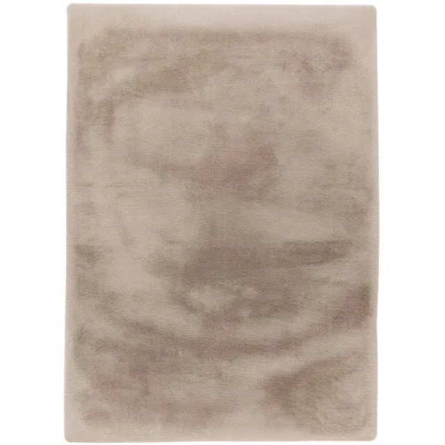 Lalee Heaven - Ronde Vloerkleed - Tapijt – Karpet - Hoogpolig - Superzacht -comfy Fluffy - rabbit fur- 160x160 cm Rond light Taupe