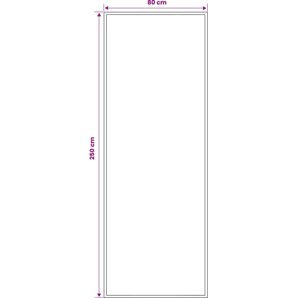 vidaXL Tapijtloper FLORNES Geweven Rood Diamanten 80 x 250 cm PP 7 mm, foto 4