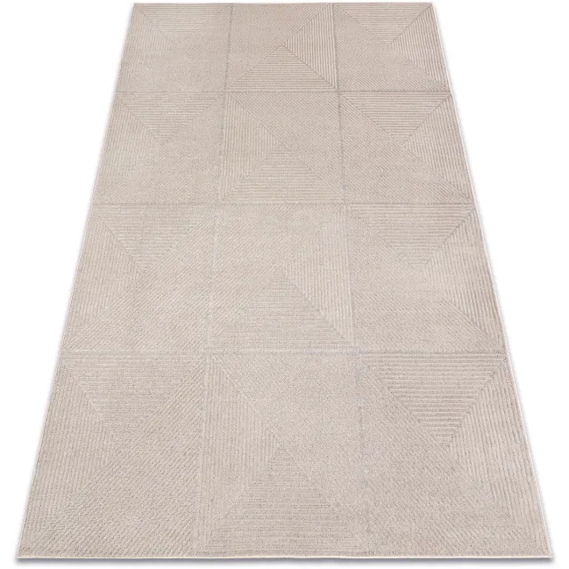 RUGSX Kleden Rugsx Tapijt AURA J2624A beige - Geometrisch, structuree 140x190 cm