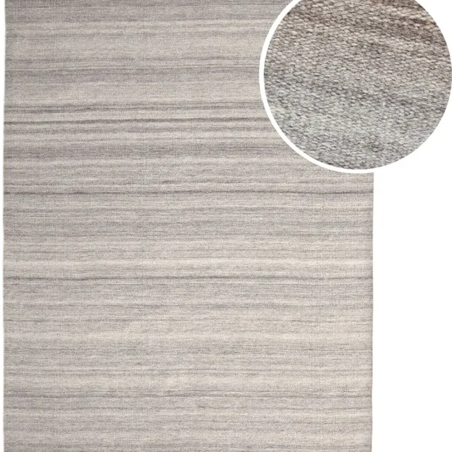 Axi Fiji Buitenkleed – Rechthoekig – 160 x 230 cm – Beige/grijs – Gestreept - Buitenkleed – Buitentapijt – Weer- en UV-bestendig – Plat geweven – Tuintapijt – Voor binnen en buiten - Handgeweven