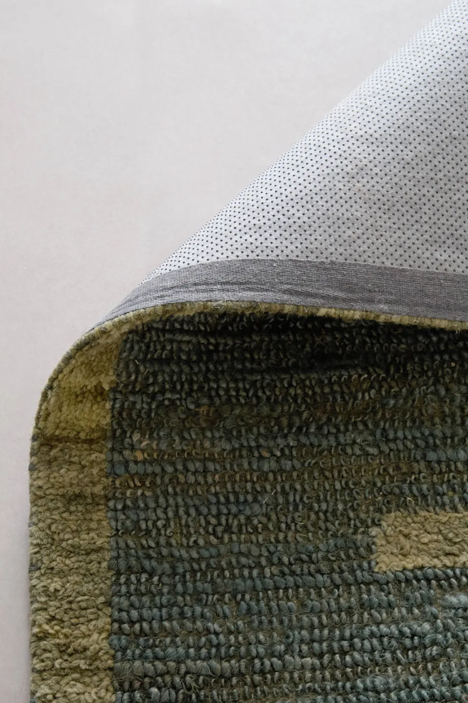 Studio LIVIT Ash jute gestreept vloerkleed donkergroen donkergroen/groen, foto 4