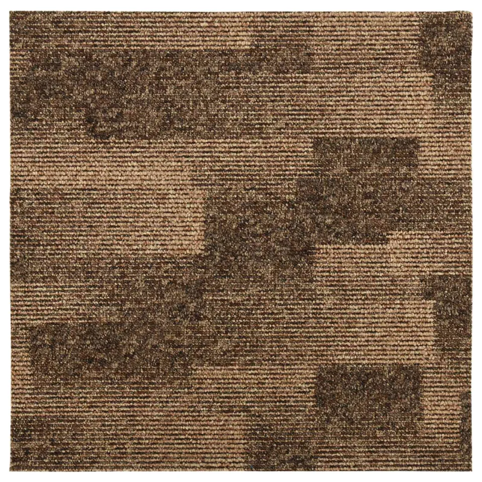 vidaXL Vloertapijt 20 st Bruin 50 x 50 cm PP Laagpolig, foto 3