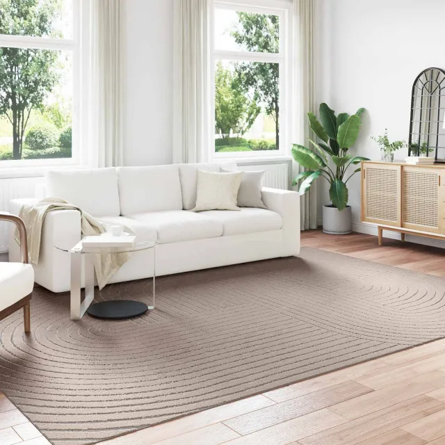 vidaXL Binnen- en buitentapijt PALMERAS Beige 200 x 280 cm Polyester, foto 2