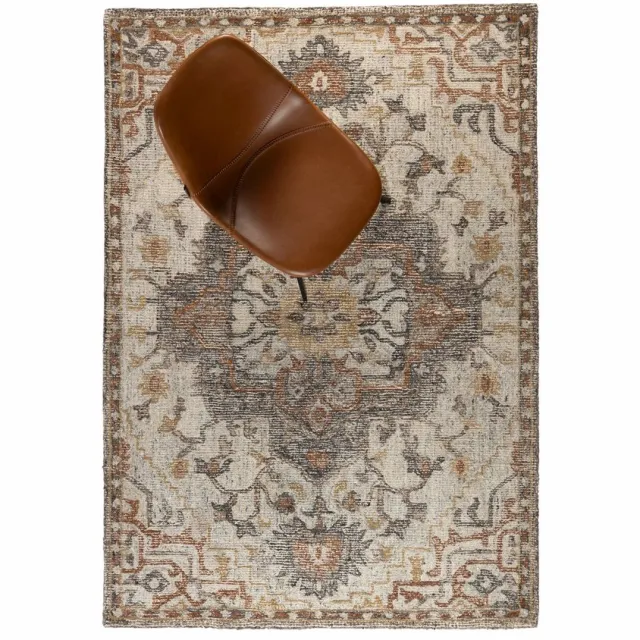 Dutchbone Amori Vloerkleed Grijs/Brick 160X230