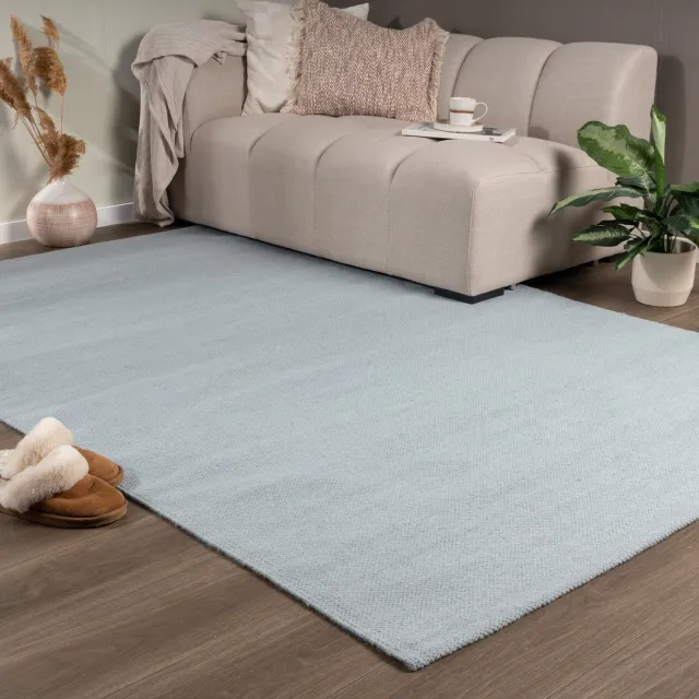 NATURL. Wollen vloerkleed - Reno Blauw - 120x170cm