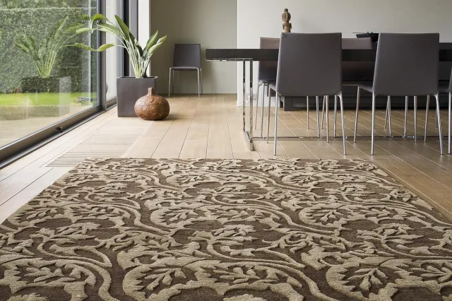 Ligne Pure Fantasize Vloerkleed/tapijt - Bruin Beige