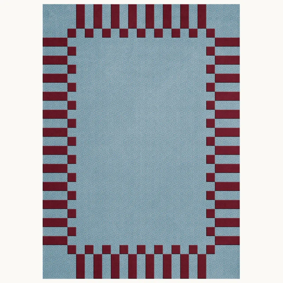 Layered Teklan Frame Mulberry Sky - 200 X 300 cm Blauw; Rood