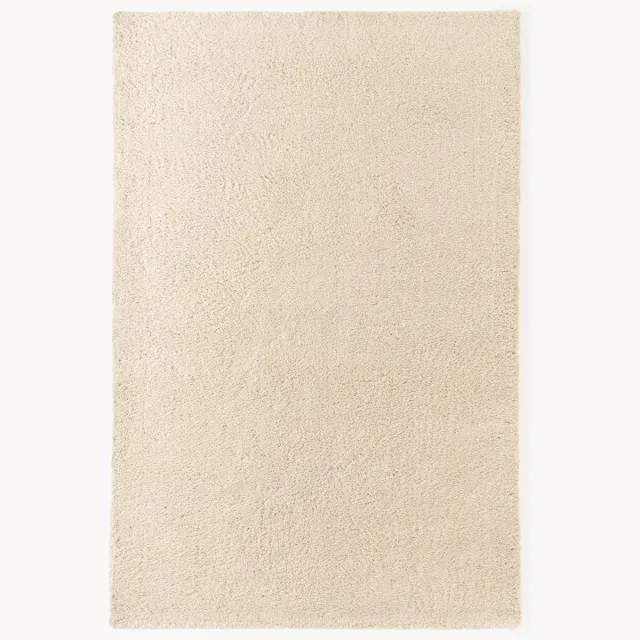 Westwing Collection Hoogpolig extra zacht vloerkleed Leighton Wit