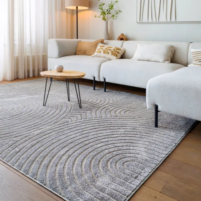 Nordic Weavers Scandinavisch vloerkleed - Contour Curve grijs 80x150