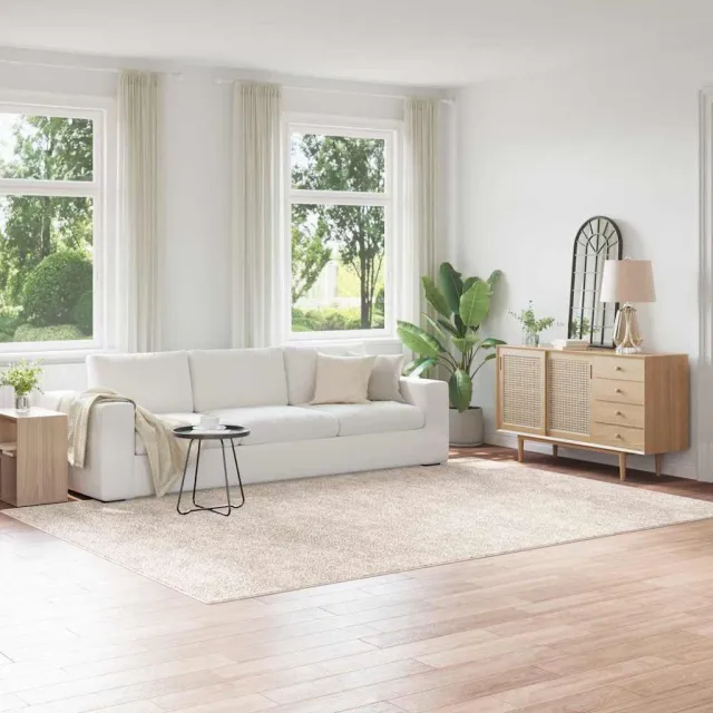vidaXL Antislip Shaggy Tapijt Crèmekleurig 240 x 340 cm PP, foto 2