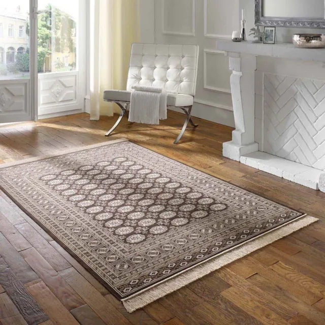 Tapeso Oosters tapijt - Regal Leonor bruin/zwart 95x140