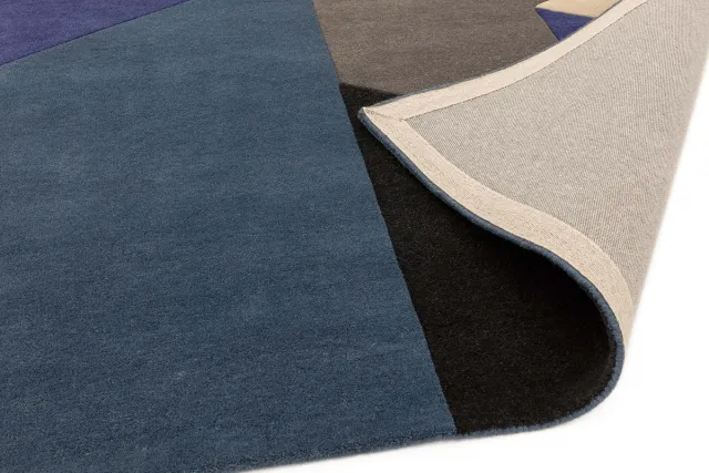 Eazy Living Easy Living - Reef-Big-Geo-Blue Vloerkleed - 160x230 - Rechthoek - Laagpolig Tapijt - Modern - Meerkleurig