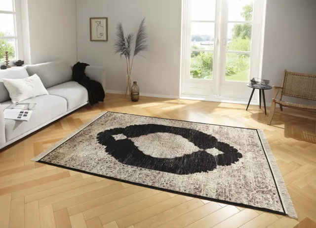 Nouristan Oosters tapijt Hamun - beige/antraciet 200x300 cm