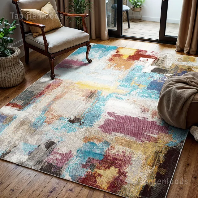 Muratap Picasso Artisan Vintage Vloerkleed Multi Laagpolig- 240x340 CM Multikleur