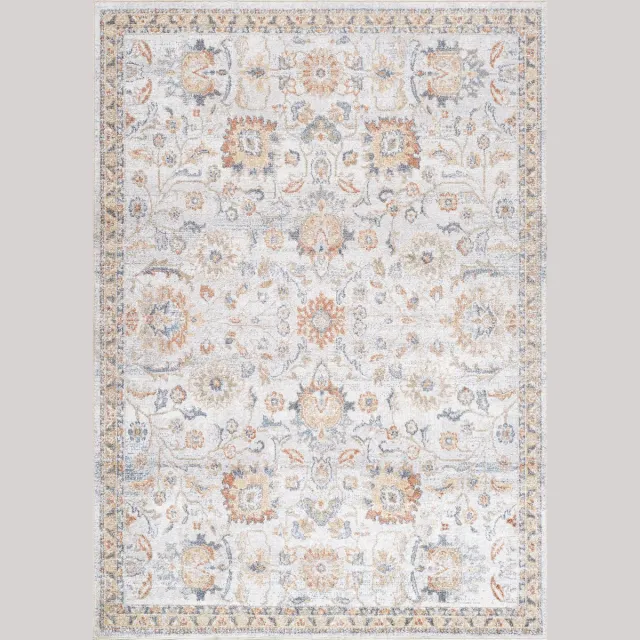 Surya Esther vloerkleed wasbaar oosters vintage crèmekleurig