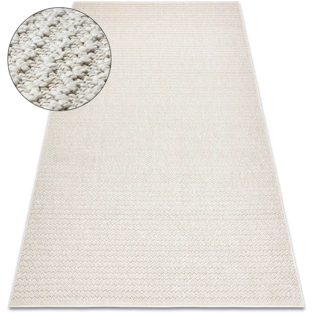 RUGSX Kleden Rugsx Tapijt JERSEY 19236 crème - structureel, lus 200x290 cm Beige