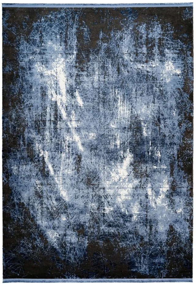 Dutch XXL Laagpolig Vloerkleed | Tapijt | Elysee | Verweerd | Blauw | 160x230 cm