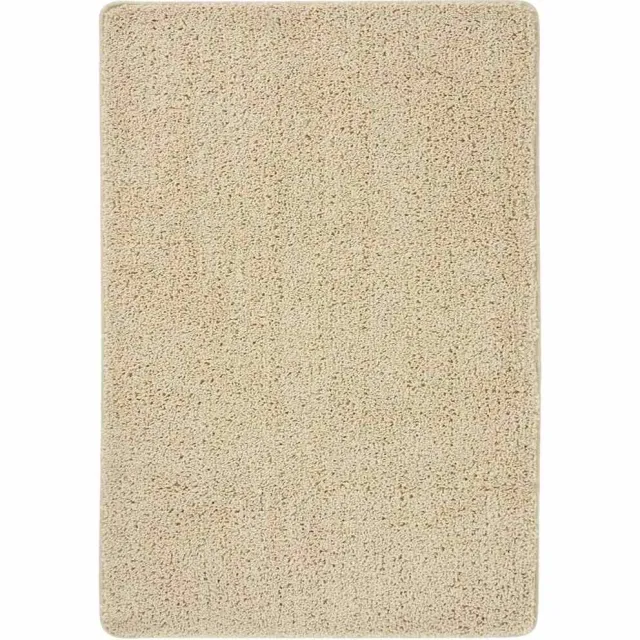 vidaXL Vloerkleed shaggy anti-slip 120x170 cm crèmekleurig