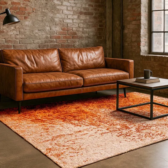 LOLA&MOI Binnen & Buiten Vloerkleed - 240 x 340 cm - Lola&Moi Reflect Sun Fire - Laagpolig Tapijt - Gerecycled PET - Made in Belgium - Circulair Goud