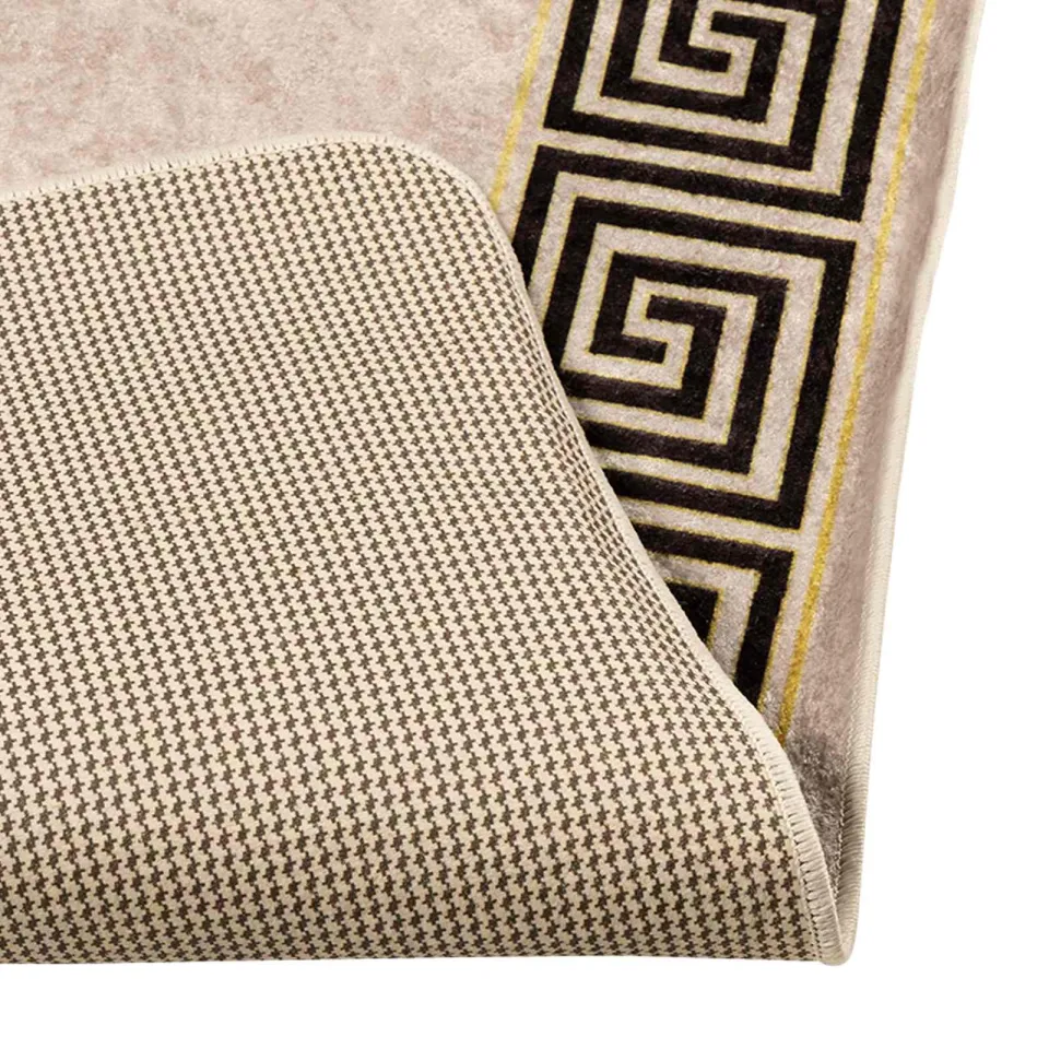 vidaXL Vloerkleedloper MARSA Beige en zwart 50 x 250 cm, foto 4