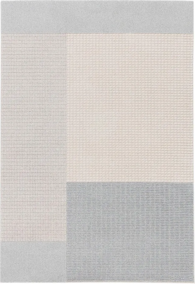 OSTA Flux – Tapijt – vloerkleed – wol – beige/blauw – 120x170 Ivoor; Blauw