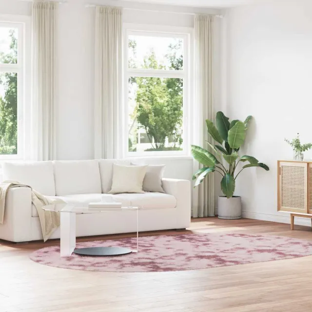 vidaXL Hoogpolig vloerkleed NAVARRA 300x200 cm polyester stoffig roze, foto 2