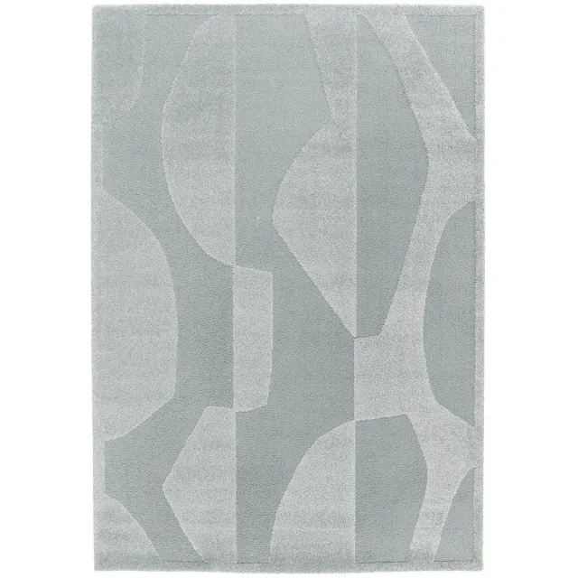 AFK Living Zacht tapijt met 3D reliëf SILENCIO blauw