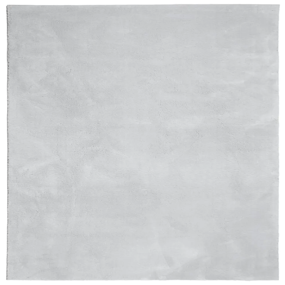 vidaXL Vloerkleed HUARTE laagpolig zacht wasbaar 160x160 cm grijs, foto 3