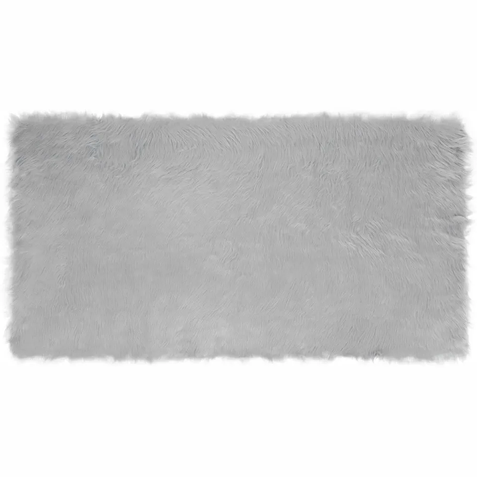 vidaXL Tapijt van imitatie TAFALLA Grijs 80 x 150 cm Polyester
