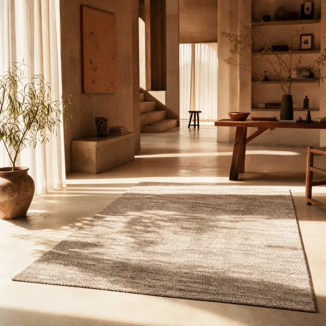 Muratap Mirage Shaggy Hoogpolig Vloerkleed Beige/Crème