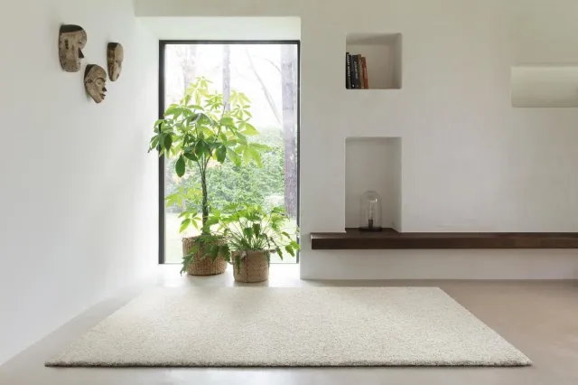 OSTA Lana – Vloerkleed – Tapijt – geweven – wol – eco – duurzaam - modern - berber - Beige – 120x170 Beige; Ivoor