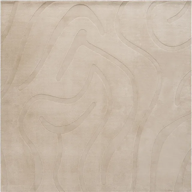 Beliani SELVORI - Vloerkleed - Beige - Jaquard