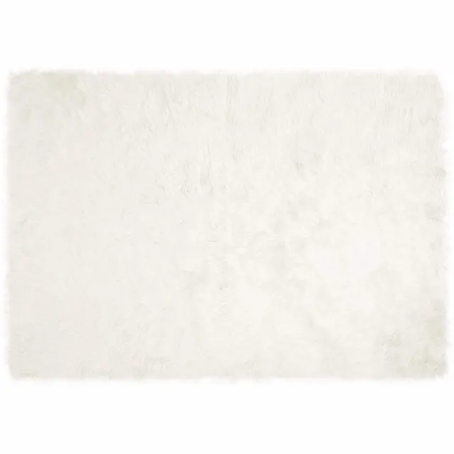 vidaXL Tapijt - van - imitatie - schapenvacht - TAFALLA - Wit - 140 - x - 200 - cm