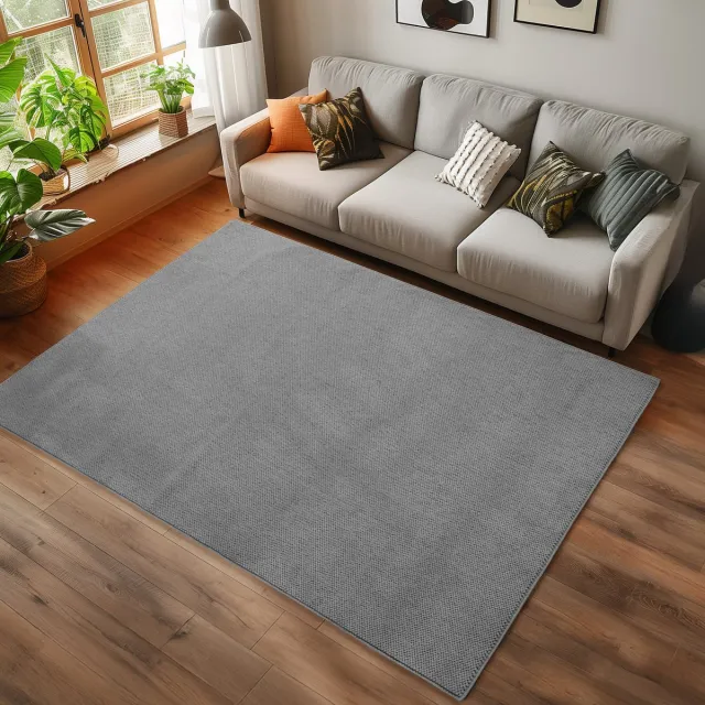 Ayyildiz Helix Vloerkleed Grijs – Effen Laagpolig Tapijt – Modern Machinaal Geweven Vloerkleed voor Woonkamer, Slaapkamer en Keuken, foto 6