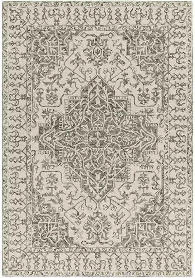 Eazy Living Easy Living - bronte-fine-Loop-Rug-Smoke Vloerkleed - 200x290 - Rechthoek - Laagpolig,Vintage Tapijt - Modern - Beige, Taupe