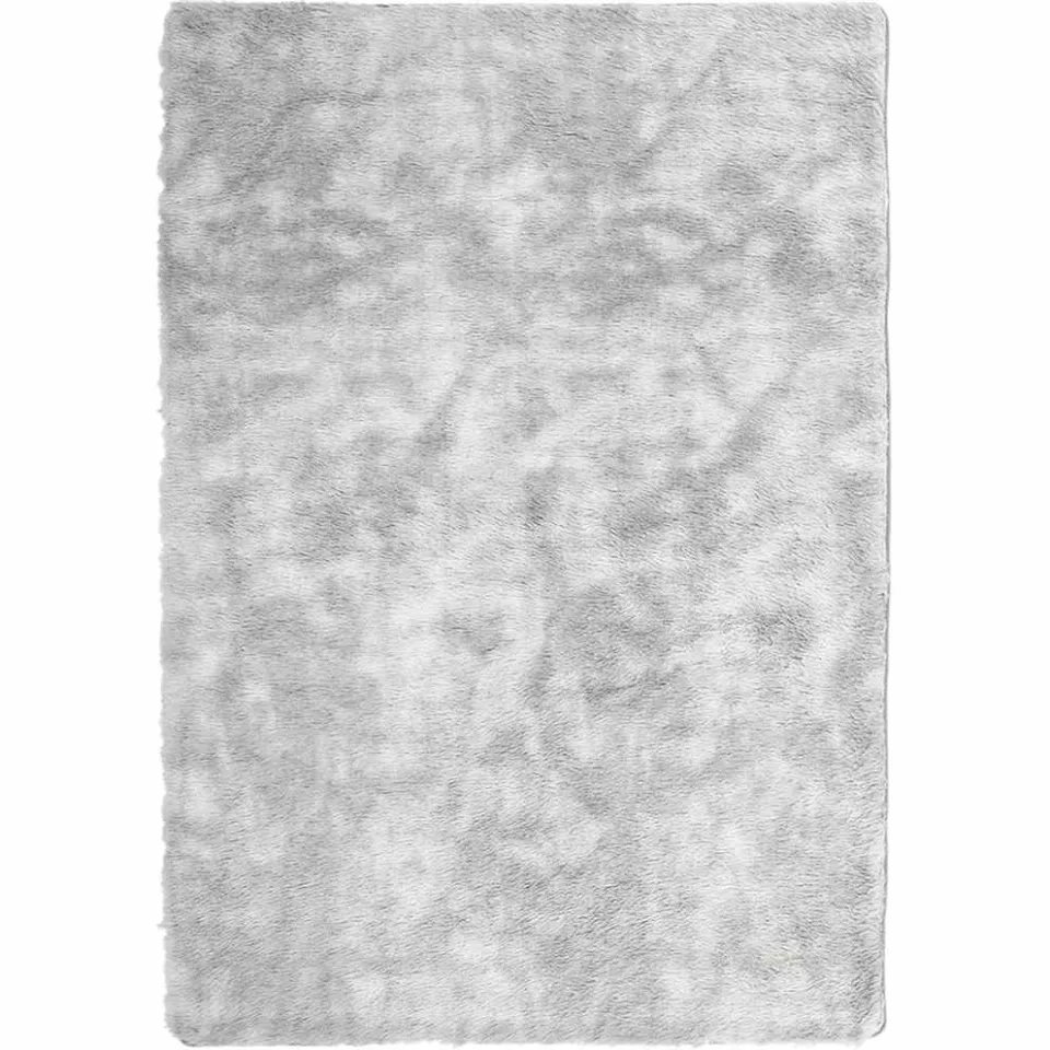 vidaXL Hoogpolig vloerkleed NAVARRA 160x230 cm polyester zilvergrijs, foto 3