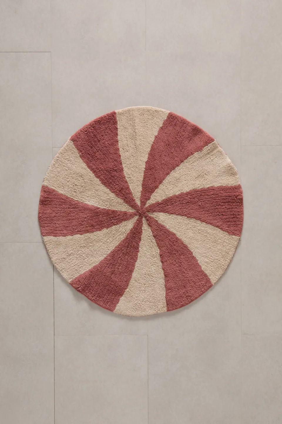 NOUS Kids Alix kindervloerkleed roze terracotta zand/roze terracotta