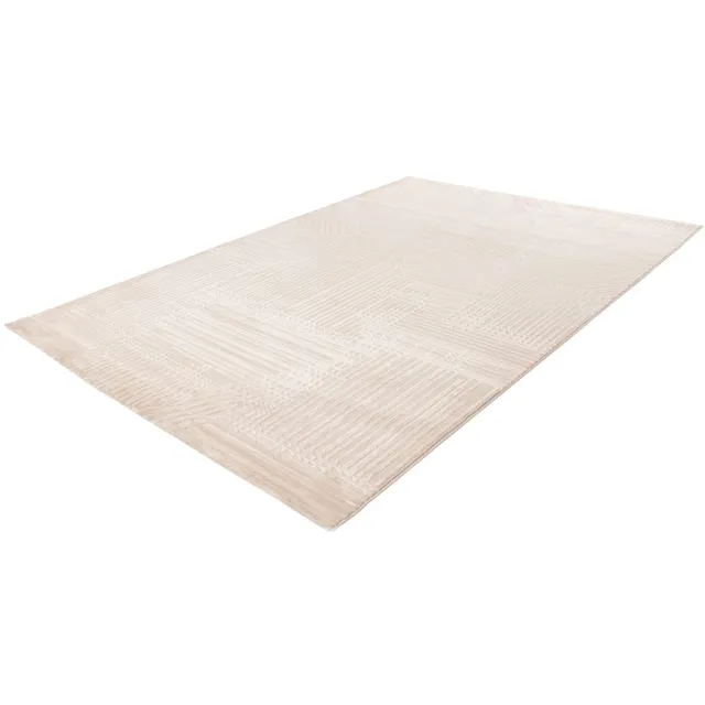 Pierre Cardin Vloerkleed - Modern Tapijt - Abstract Design - Beige - Laagpolig en Comfortabel - Duurzaam en Elegant