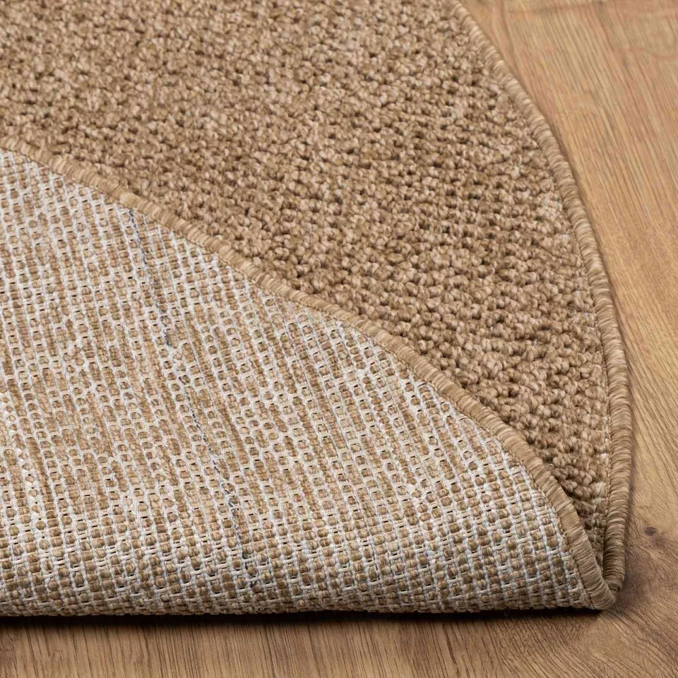 vidaXL Binnen- en buitentapijt AGIRA Naturel Ø 200 CM Polyester, foto 2