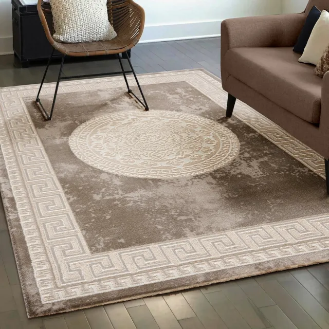 Muratap Harmony Oosters Vloerkleed Medaillon Beige