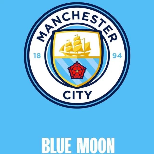Manchester City Voetbal Tapijtenset Vloermat Mat- Officiële Merchandise - 70x90 cm blauw