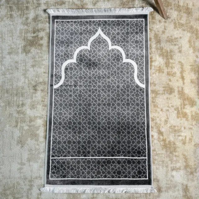 COLORFULL WORLDS iwa concept - gebedskleed - gebedskleed islam - gebedskleed - moslim cadeau - Hoge kwaliteit gebedskleed met mihrab patroon Koepel-patroon