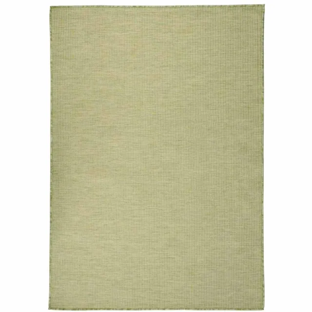 vidaXL Buitenkleed platgeweven 160x230 cm groen