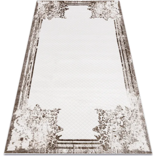 RUGSX Kleden Rugsx Tapijt ACRYL VALS 039 Bloemen, kader ivoor 80x100 cm Beige