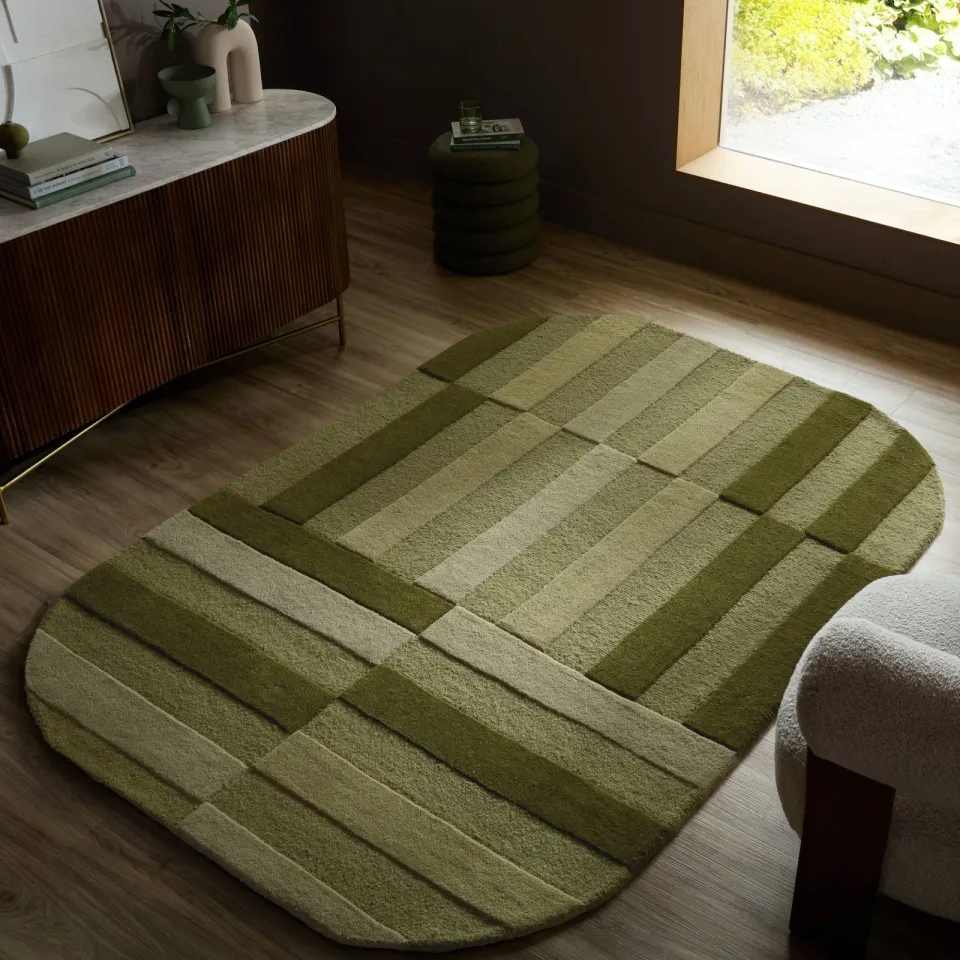 Flair Rugs Eldon ovaal vloerkleed groen, foto 2