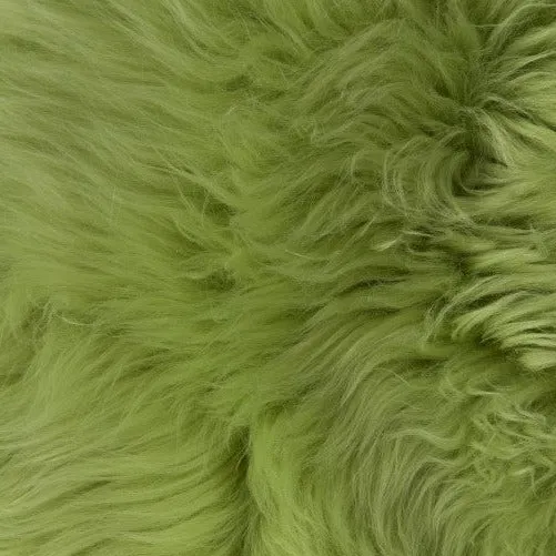 Dyreskinn Schapenvacht - Appelgroen - 100 x 65cm groen, foto 3